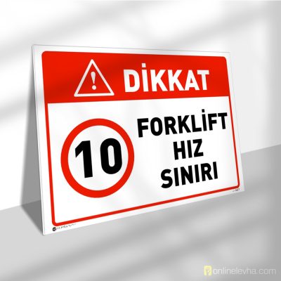 Forklift Hız Sınırı | İş Güvenlik Levhaları Forklift Hız Sınırı