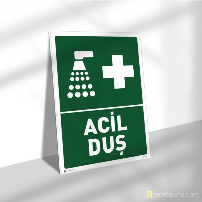 Acil Duş | İş Güvenlik Levhaları Acil Duş