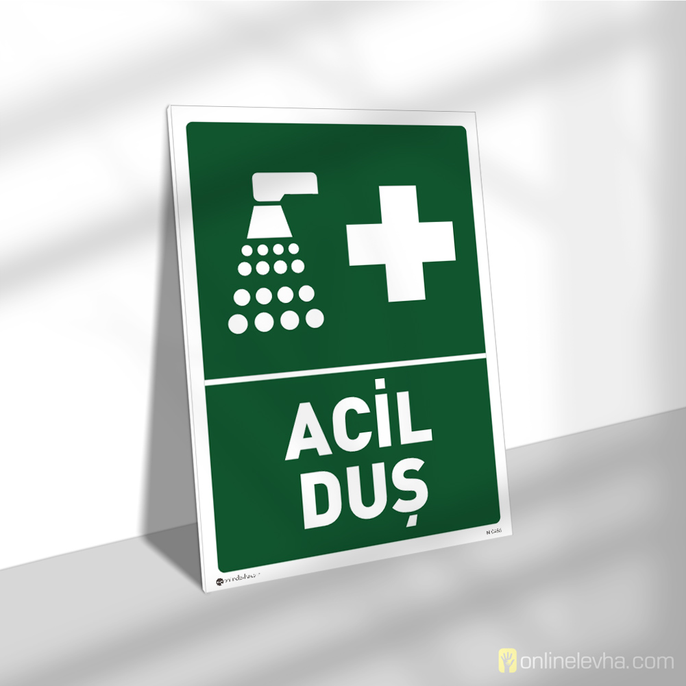 Acil Duş | İş Güvenlik Levhaları Acil Duş