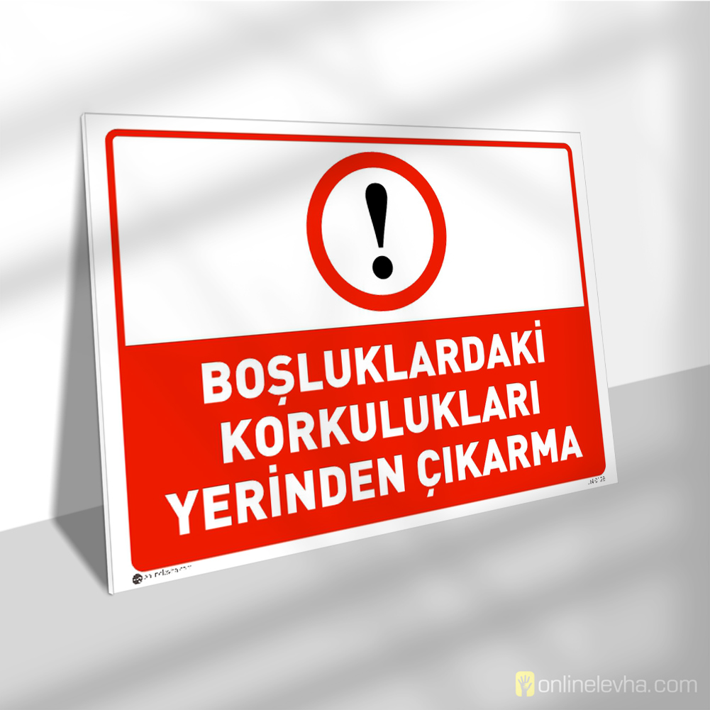 Boşluklardaki Korkulukları Yerinden Çıkarma | İş Güvenlik Levhaları Boşluklardaki Korkulukları Yerinden Çıkarma
