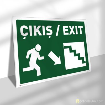 Acil Çıkış Merdiveni Sağ Aşağı Yön
