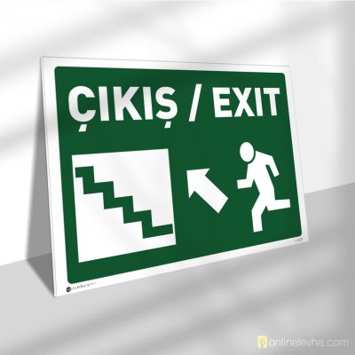 Acil Çıkış Merdiveni Sol Yukarı Yön