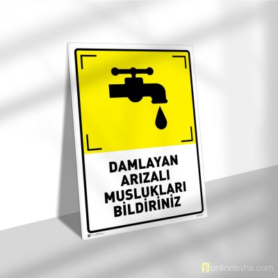 Damlayan Arızalı Muslukları Bildiriniz