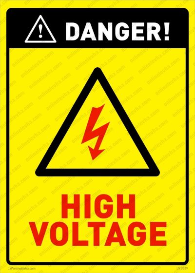 danger-high-voltage | İş Güvenlik Levhaları