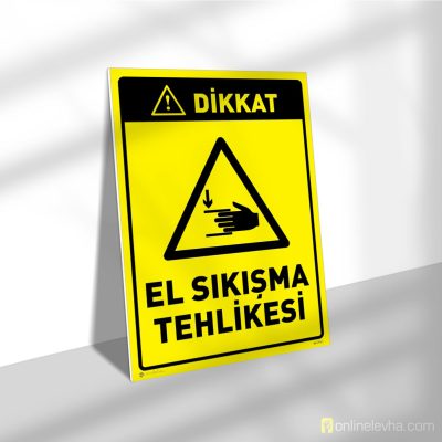 Dikkat El Sıkışma Tehlikesi