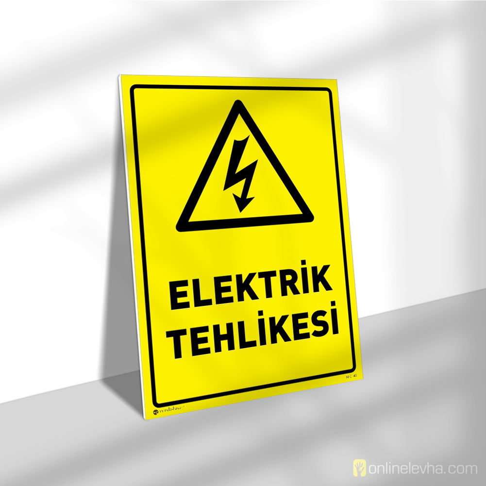Elektrik Tehlikesi | İş Güvenlik Levhaları Elektrik Tehlikesi
