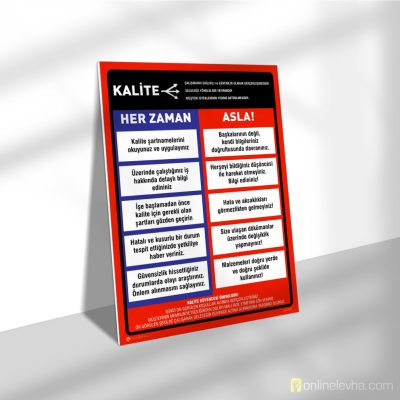 Kalite Her Zaman Asla Talimatı