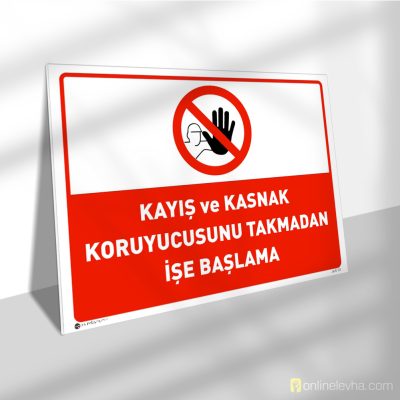 Kayış ve Kasnak Koruyucusunu Takmadan İşe Başlama