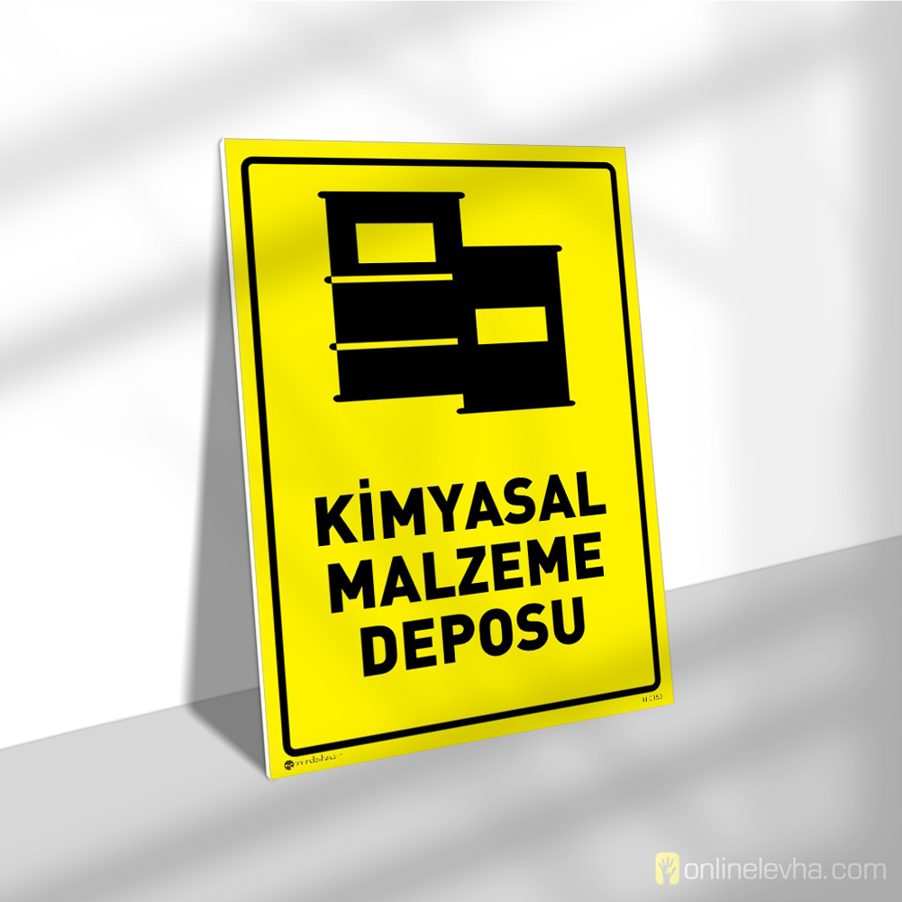 Kimyasal Malzeme Deposu | İş Güvenlik Levhaları Kimyasal Malzeme Deposu
