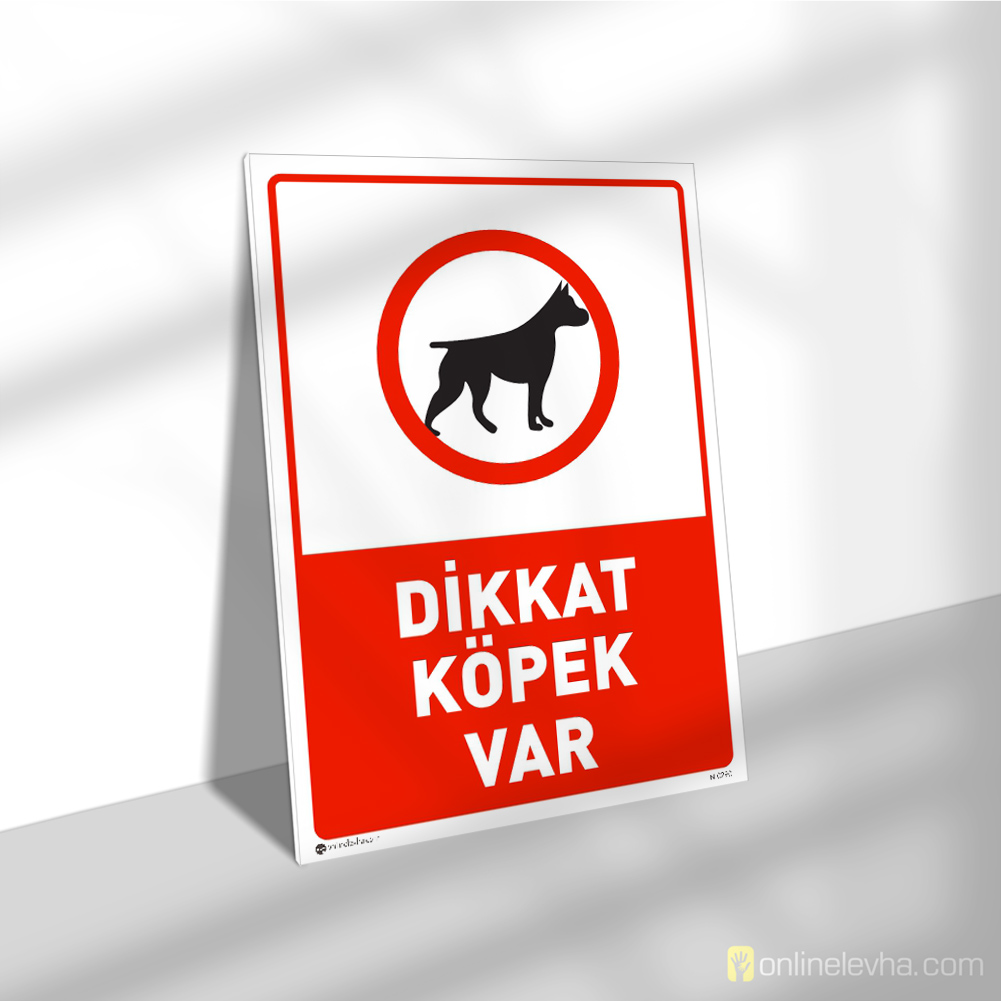Dikkat Köpek Var | İş Güvenlik Levhaları Dikkat Köpek Var