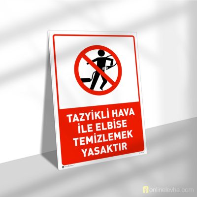 Tazyikli Hava İle Elbise Temizlemek Yasaktır
