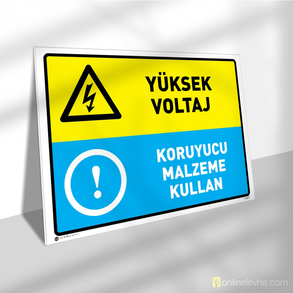 Yüksek Voltaj Koruyucu Malzeme Kullan | İş Güvenlik Levhaları Yüksek Voltaj Koruyucu Malzeme Kullan