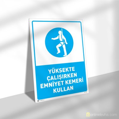 Yüksekte Çalışırken Emniyet Kemeri Kullan