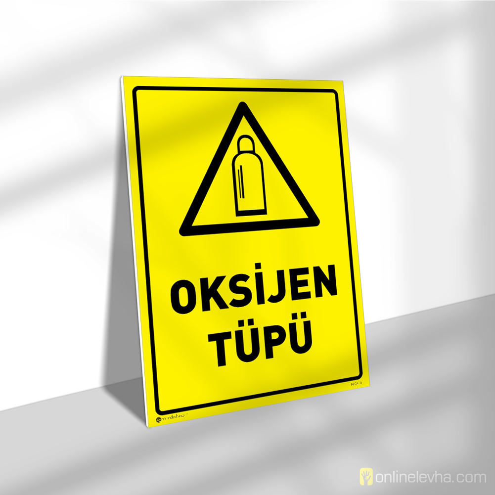 Oksijen Tüpü | İş Güvenlik Levhaları Oksijen Tüpü