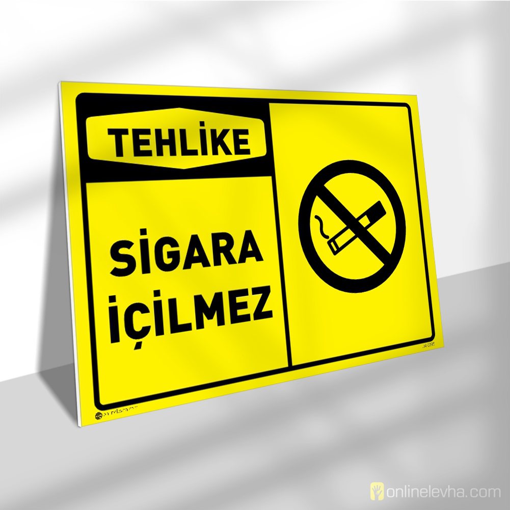 Tehlike Sigara İçilmez | İş Güvenlik Levhaları Tehlike Sigara İçilmez