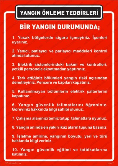 yangin-onleme-tedbirleri | İş Güvenlik Levhaları