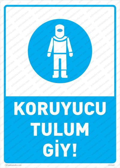 Koruyucu Tulum Giy Levhası