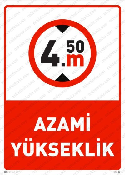 Azami Yükseklik Levhası