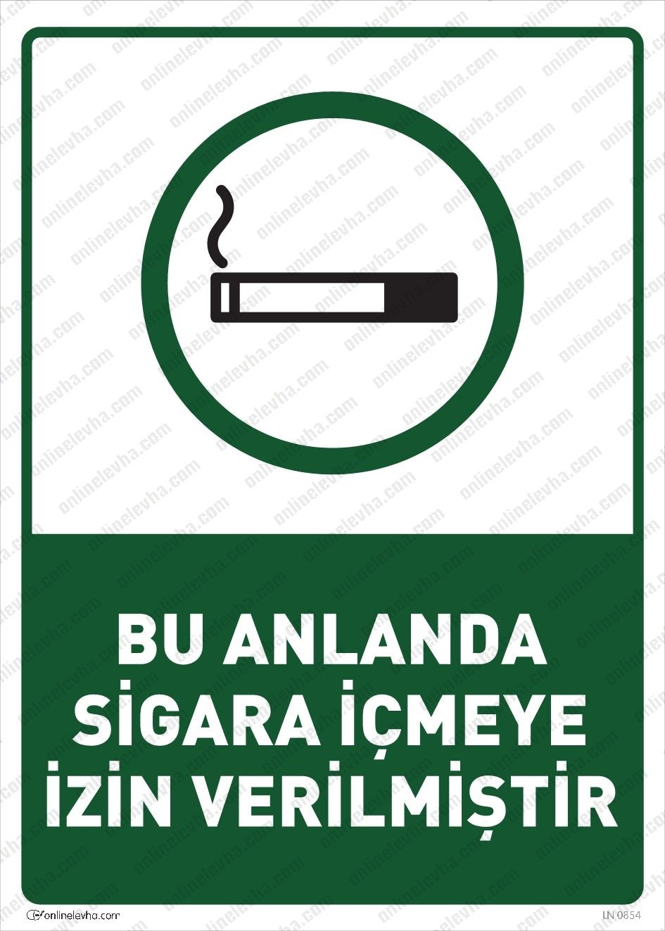 bu-alanda-sigara-icmeye-izin-verilmistir-levhasi | İş Güvenlik Levhaları