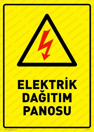 Elektrik Dağıtım Panosu Levhası