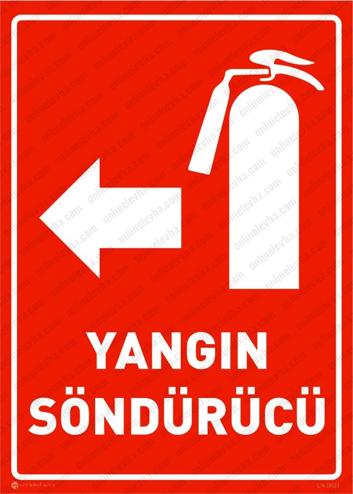 yangin-sondurucu-sol | İş Güvenlik Levhaları
