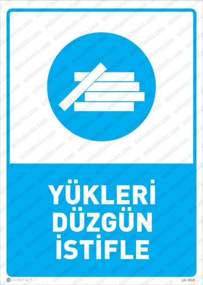 Yükleri Düzgün İstifle Levhası