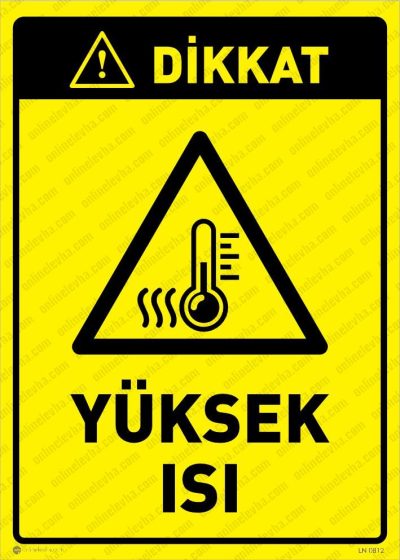Dikkat Yüksek Isı Levhası