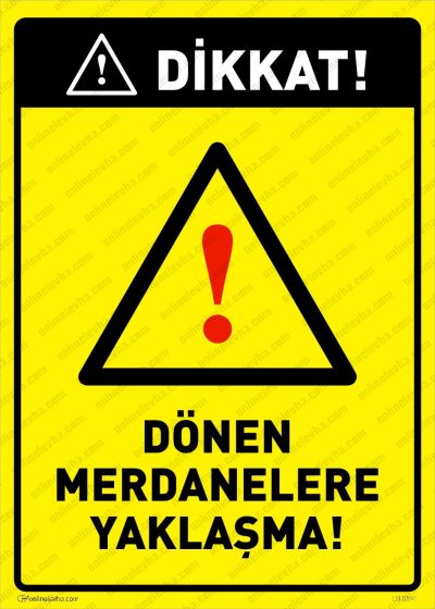 Dönen Merdanelere Yaklaşma Levhası