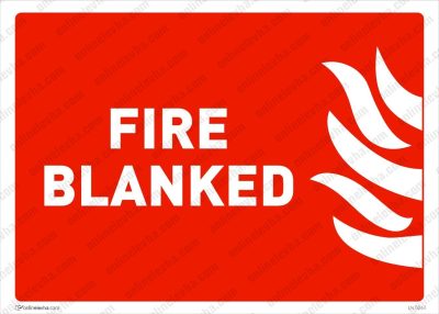 Fire Blanked Sign