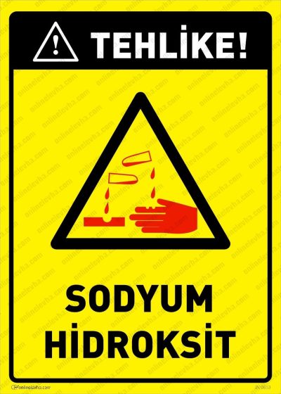 tehlike-sodyum-hidroksit-levhasi | İş Güvenlik Levhaları