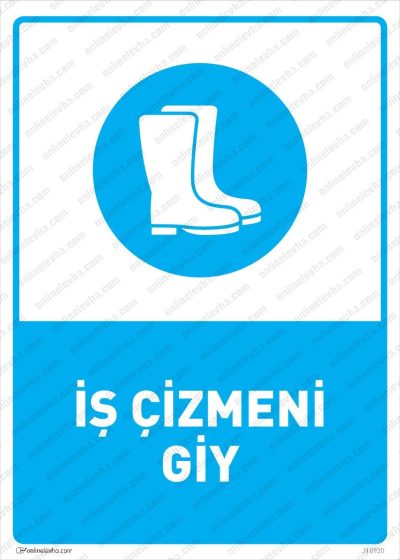 İş Çizmeni Giy Levhası