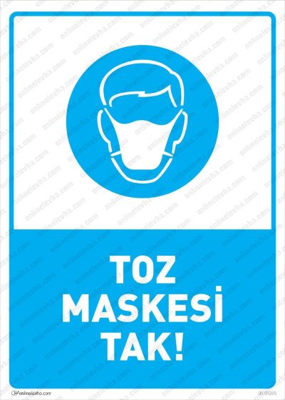 Toz Maskesi Tak Levhası