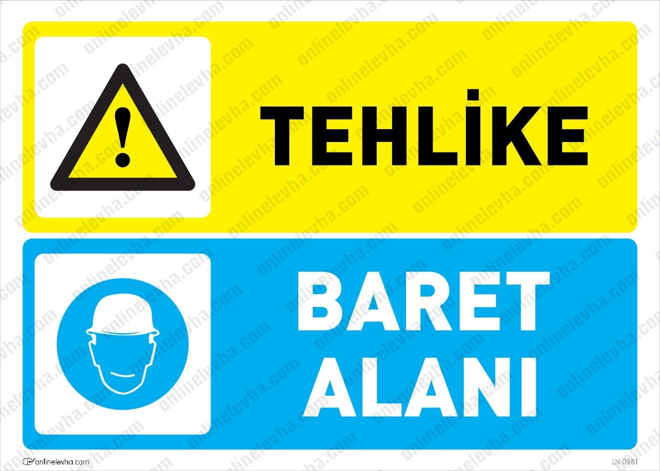 tehlike-baret-alani-levhasi | İş Güvenlik Levhaları