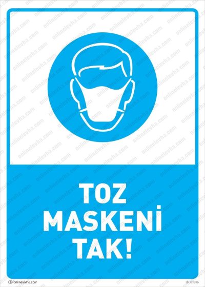 toz-maskeni-tak-levhasi | İş Güvenlik Levhaları