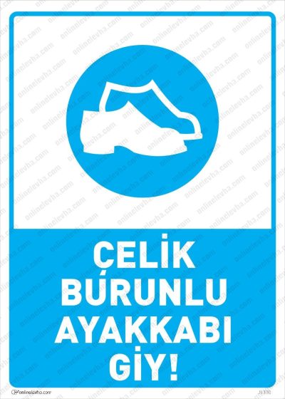 Çelik Burunlu Ayakkabı Giy Levhası
