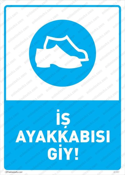 İş Ayakkabısı Giy Levhası