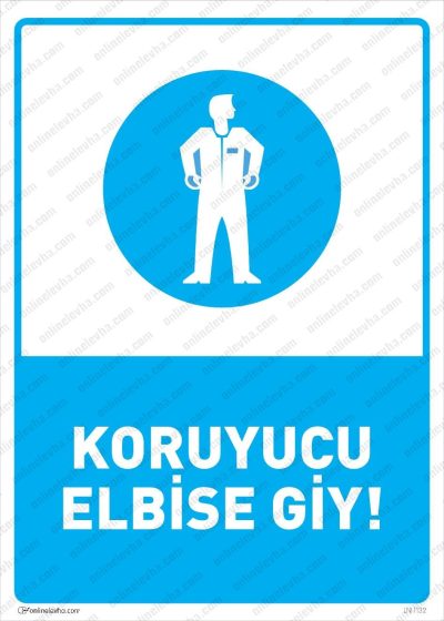 Koruyucu Elbise Giy Levhası