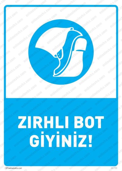 Zırhlı Bot Giyiniz Levhası