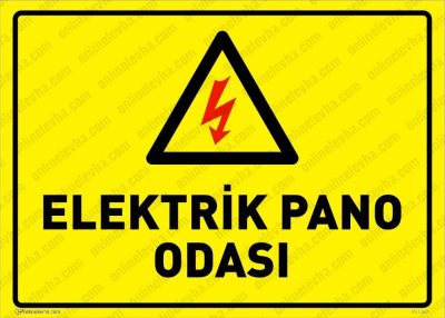 Elektrik Pano Odası Levhası