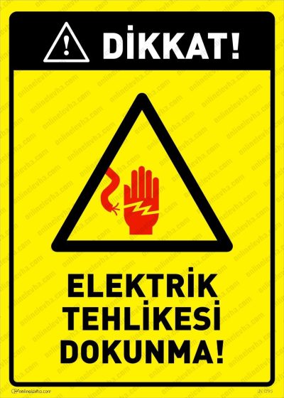 Elektrik Tehlikesi Dokunma Levhası