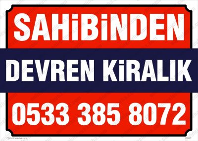 Sahibinden Devren Kiralık İlan Afişi