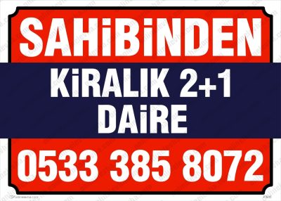 Sahibinden Kiralık 2+1 Daire İlan Afişi