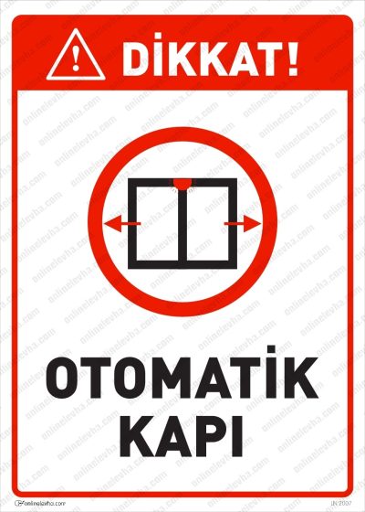 Otomatik Kayar Kapı Levhası