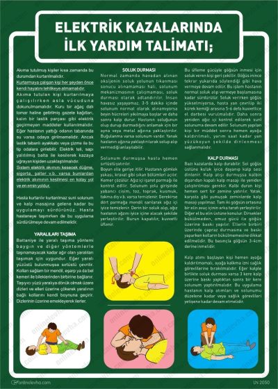 elektrik-kazalarinda-ilk-yardim-talimati | İş Güvenlik Levhaları