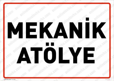 Mekanik Atölye Levhası