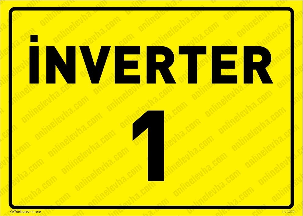 inverter-levhasi | İş Güvenlik Levhaları