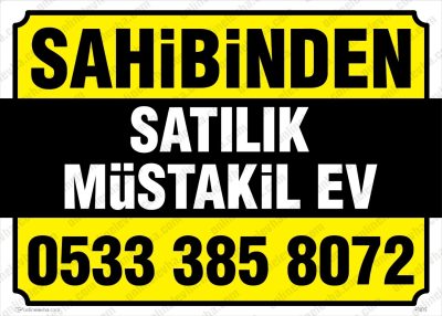 Sahibinden Satılık Müstakil Ev Afişi