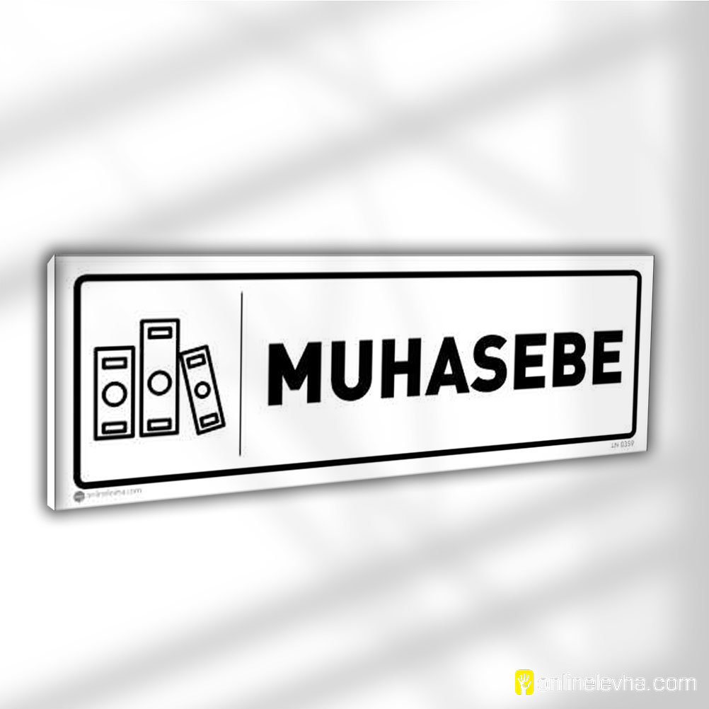 muhasebe-kapi-isimligi-0359-beyaz | İş Güvenlik Levhaları
