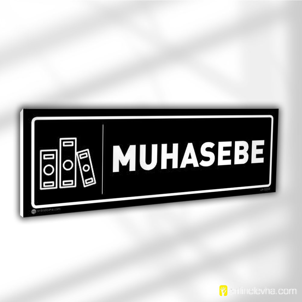 muhasebe-kapi-isimligi-0359-siyah | İş Güvenlik Levhaları