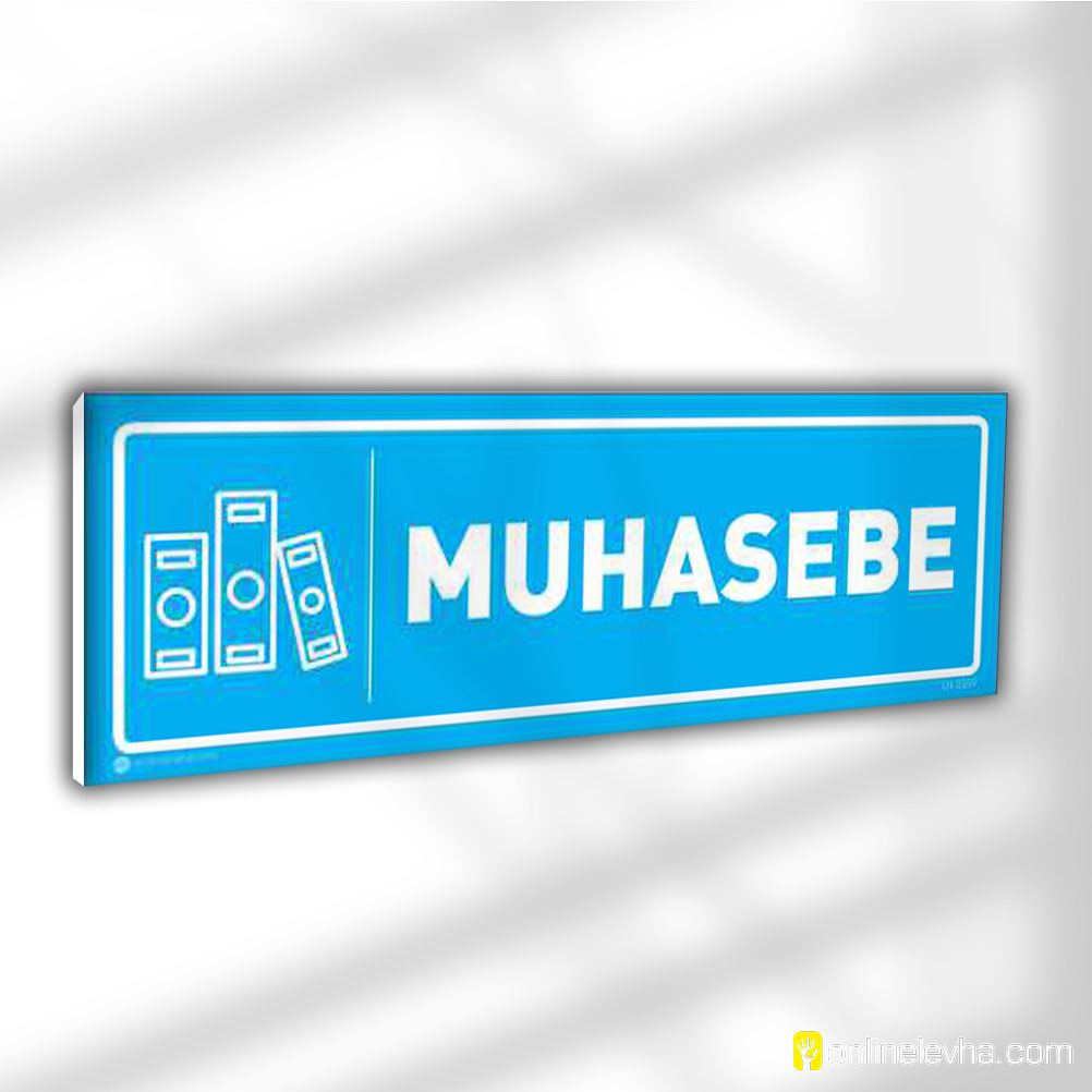 muhasebe-kapi-isimligi-0359-turkuaz | İş Güvenlik Levhaları